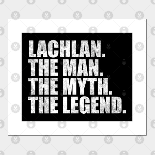 Lachlan Legend Lachlan Name Lachlan given name Lachlan Name Posters and Art Prints TeePublic